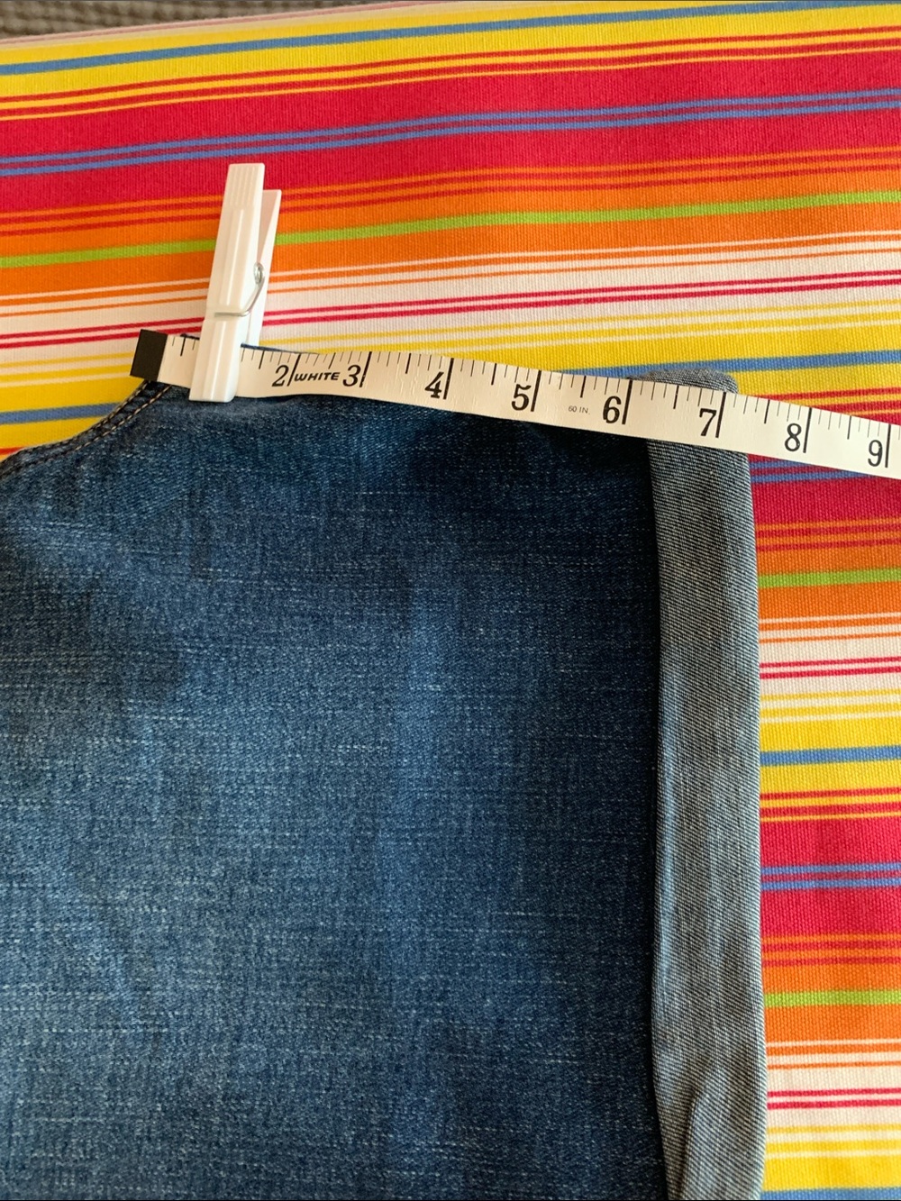 Liverpool Women's Denim Roll-Cuff Shorts Size 12 NWT - Picture 8 of 9